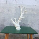 Coral branch 46 x 31 cm on alabaster marble base