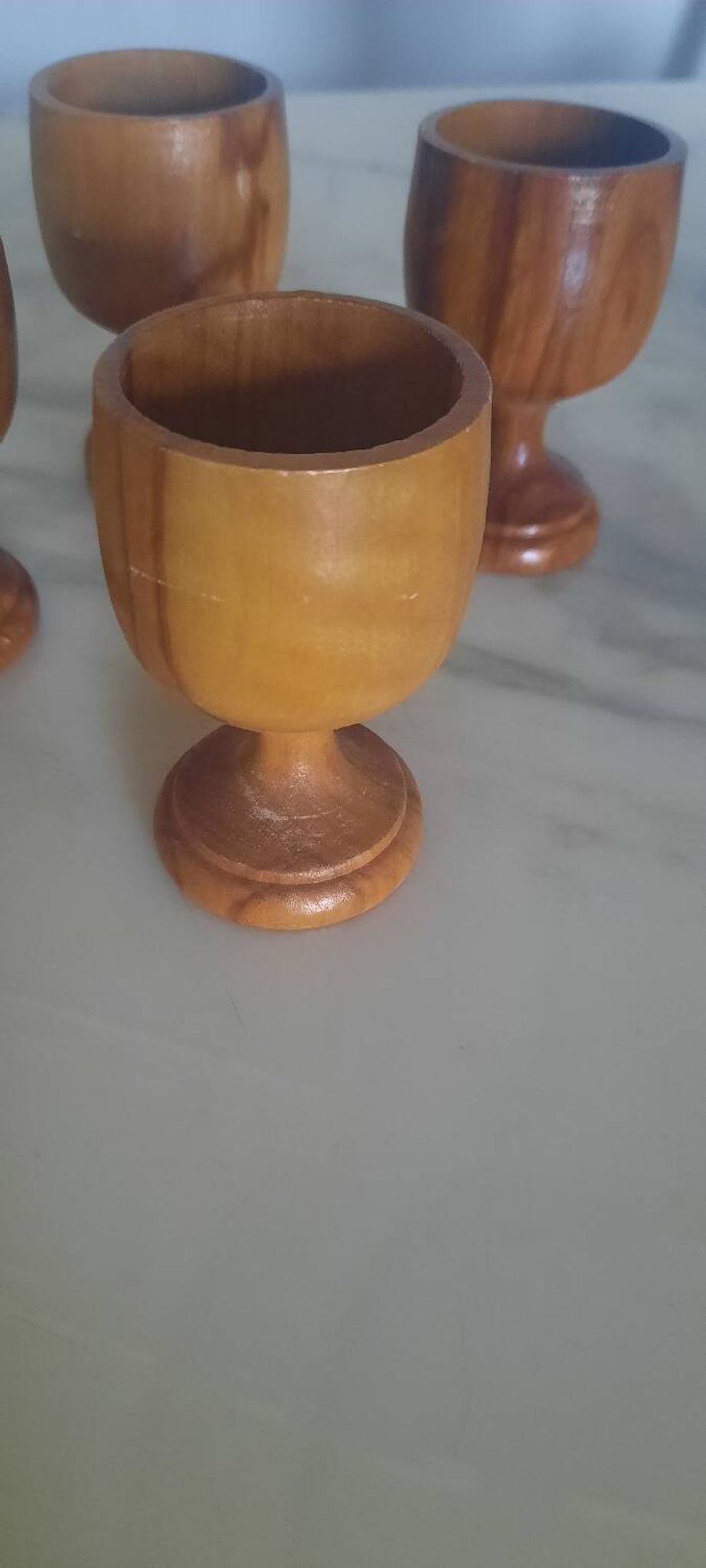 Lot de coquetiers en bois