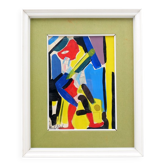 Aldo Gentilini, Composition, Mixed Technique on Masonite, 1970s, Framed