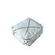 Berber Moroccan pouf in black and white.