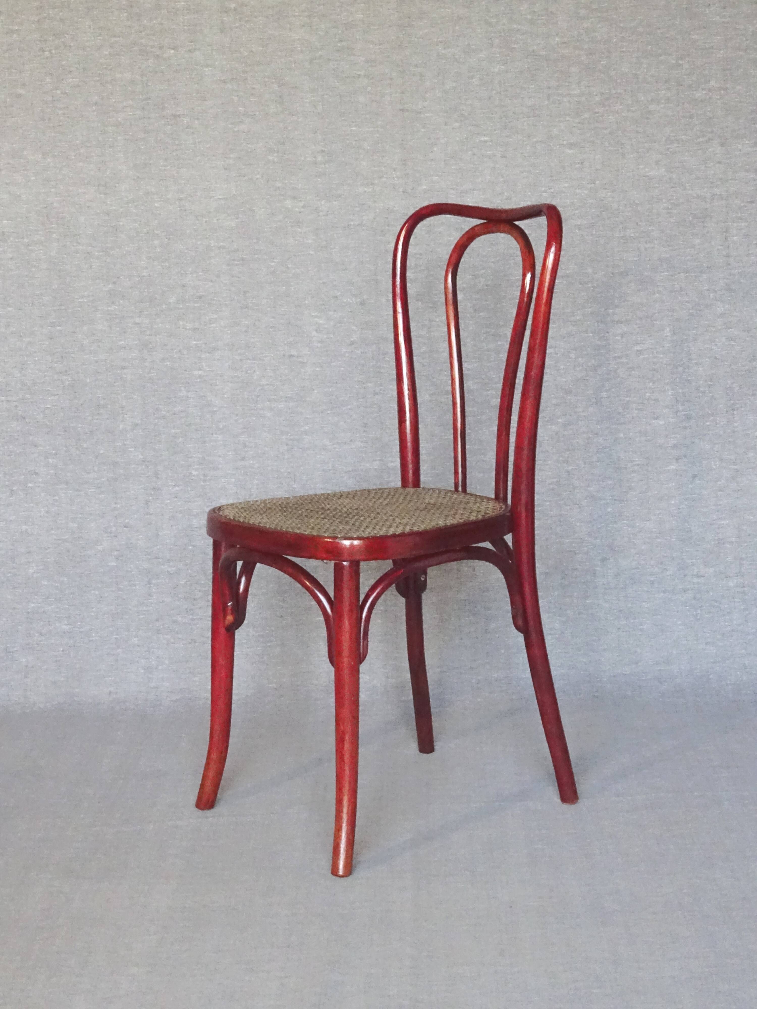 Set of 2 chairs tanned Bistrot by Thonet N°A49 - 1925 -