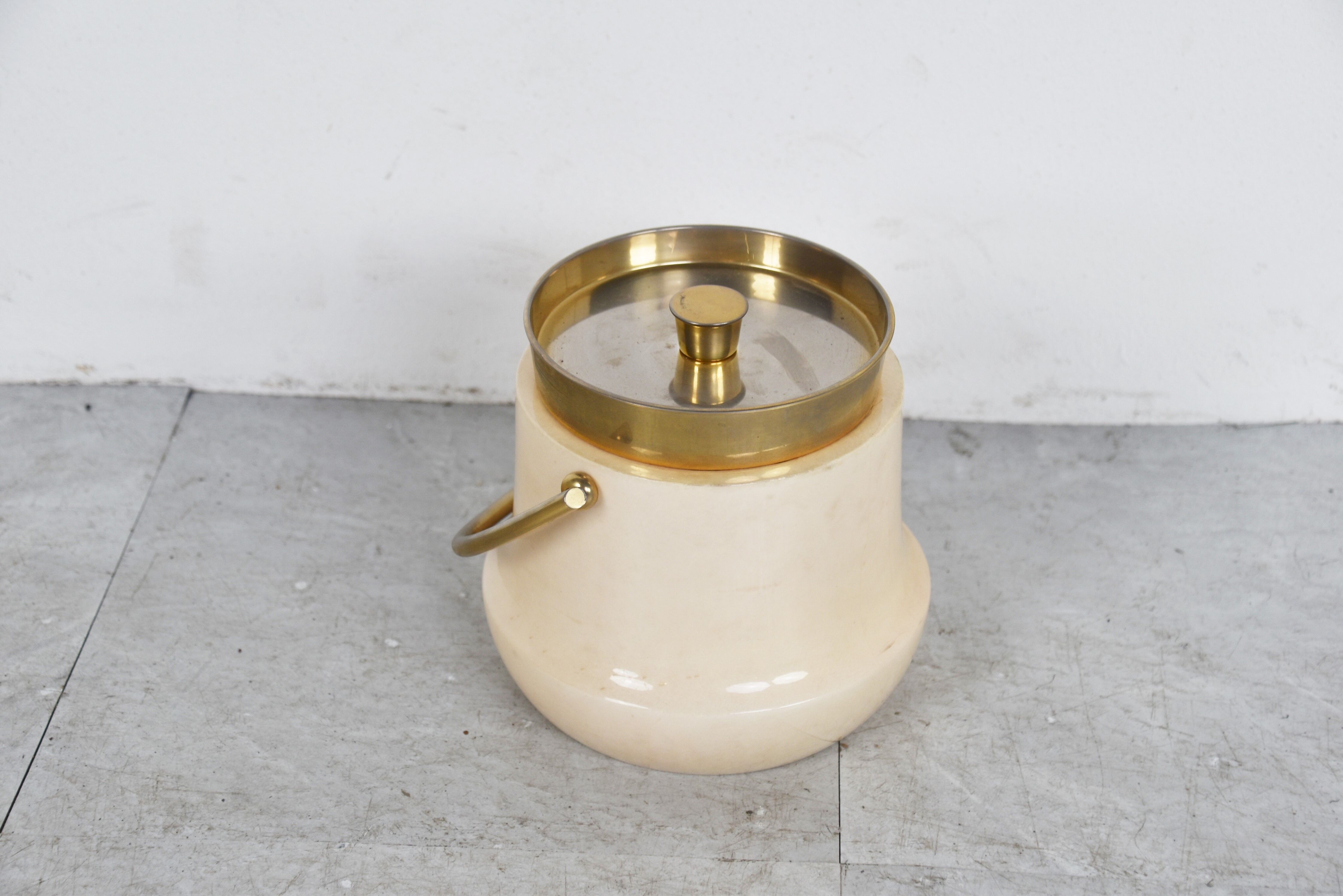 Mid century ice bucket by Aldo Tura, 1960s