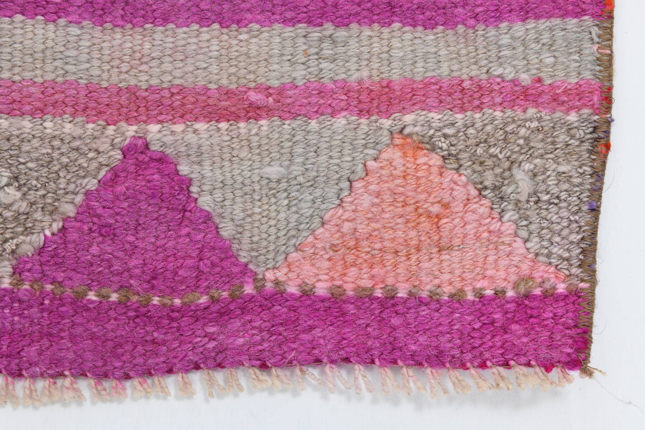 Pink Brown Turkish Runner Rug 86x300Cm SKU 18158