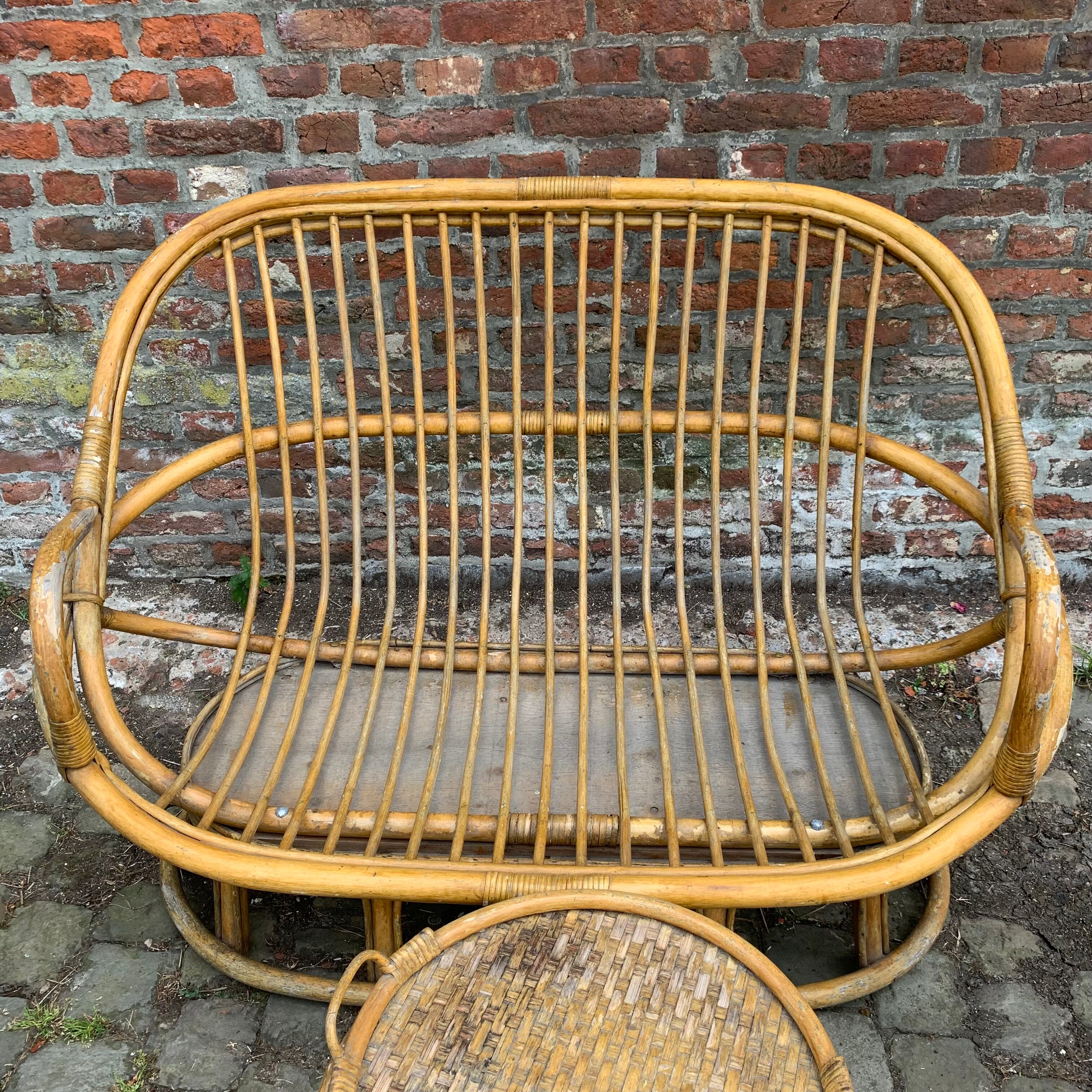 Rattan garden furniture