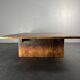 Low Japandi bamboo wabi sabi coffee table by Axel Vervoordt, Belgium 1980s