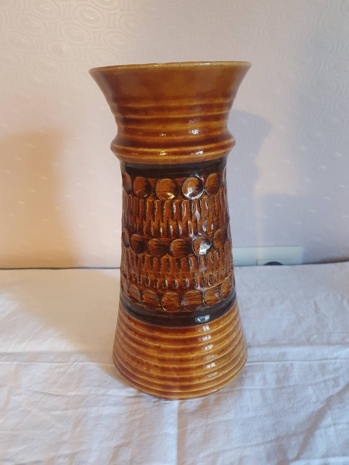 Vase w germany bay numbered 76 25 vintage 70's