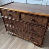 Rattan chest of drawers