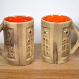 4 mugs Madeleine Jolly 1960