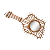 Rattan mirror 76x36cm