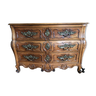 Commode galbée époque XVIII siècle