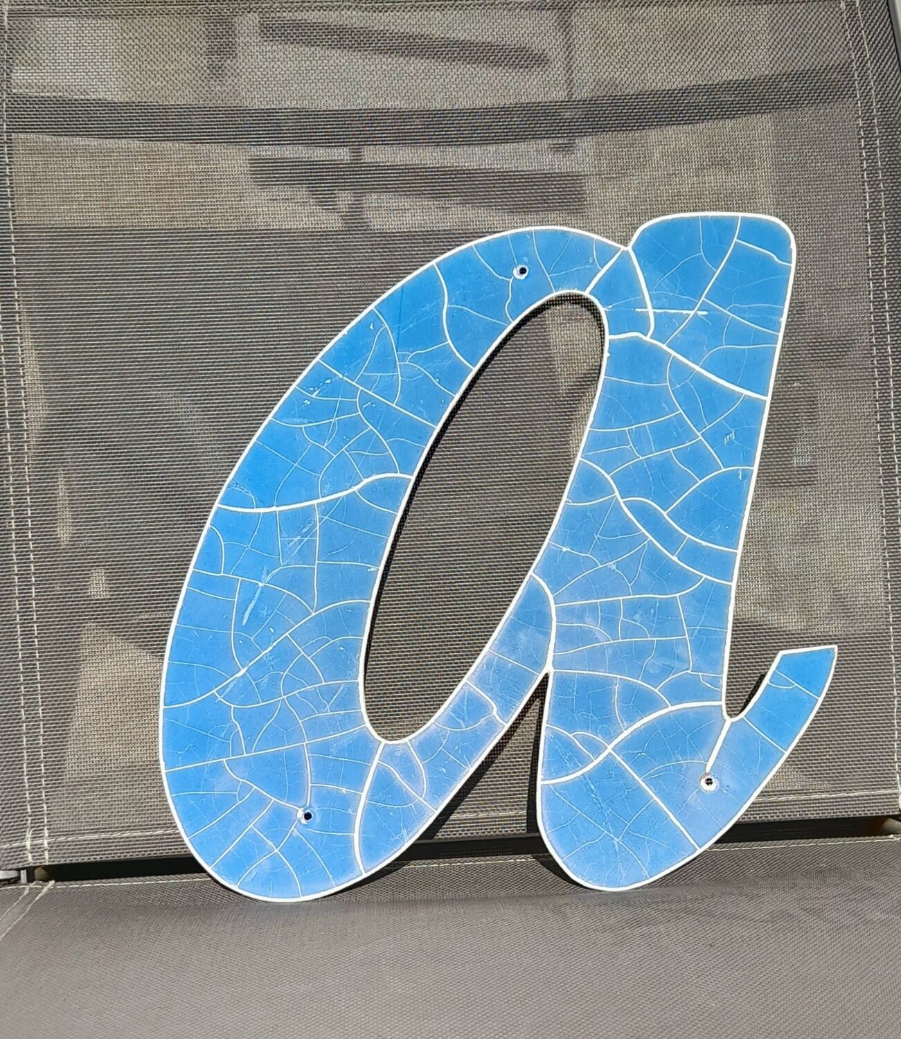 Metal sign letter 80s