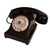 Ancien téléphone à cadran en bakelite