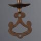 Antique bronze metal chandelier with 6 lights, Netherlands, 20th century.