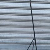 LIX Floor lamp base in raw steel with Caravan lampshade