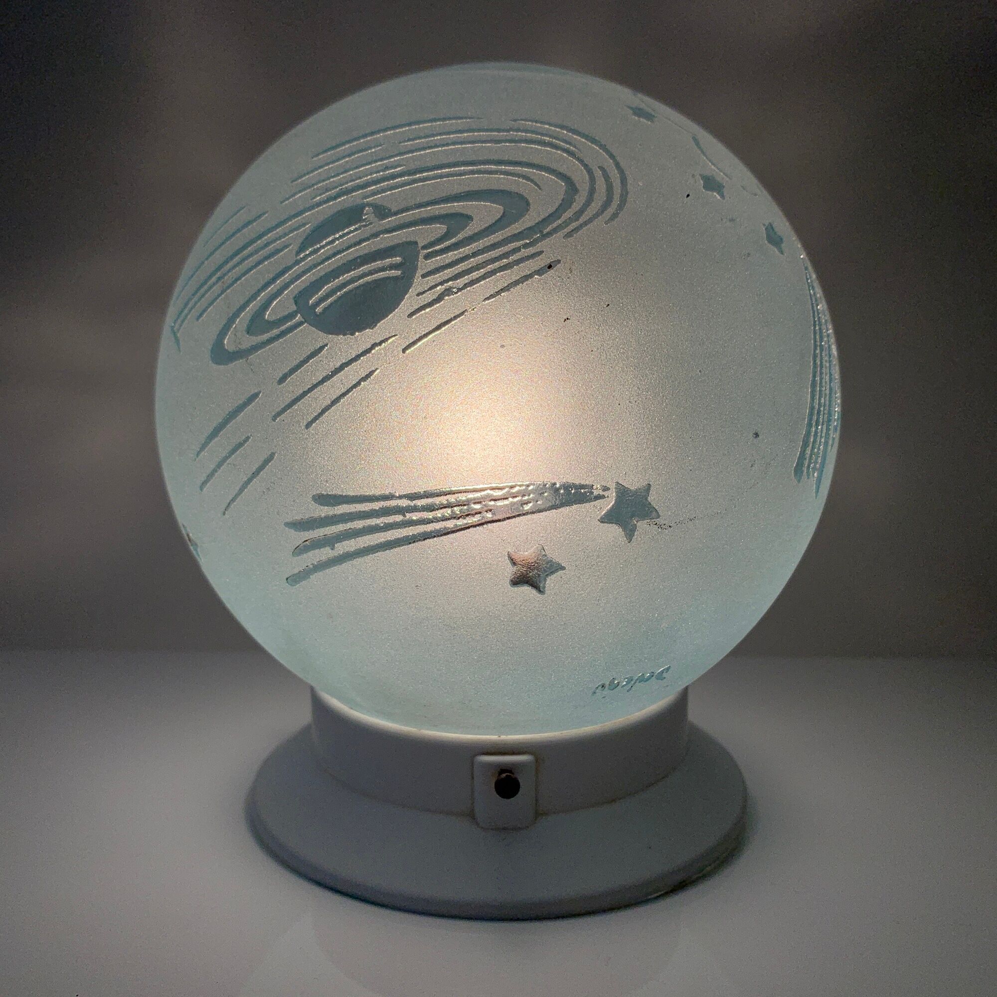 Ceiling lamp old art deco Deveau Pantin around 1920 decoration star planet angel