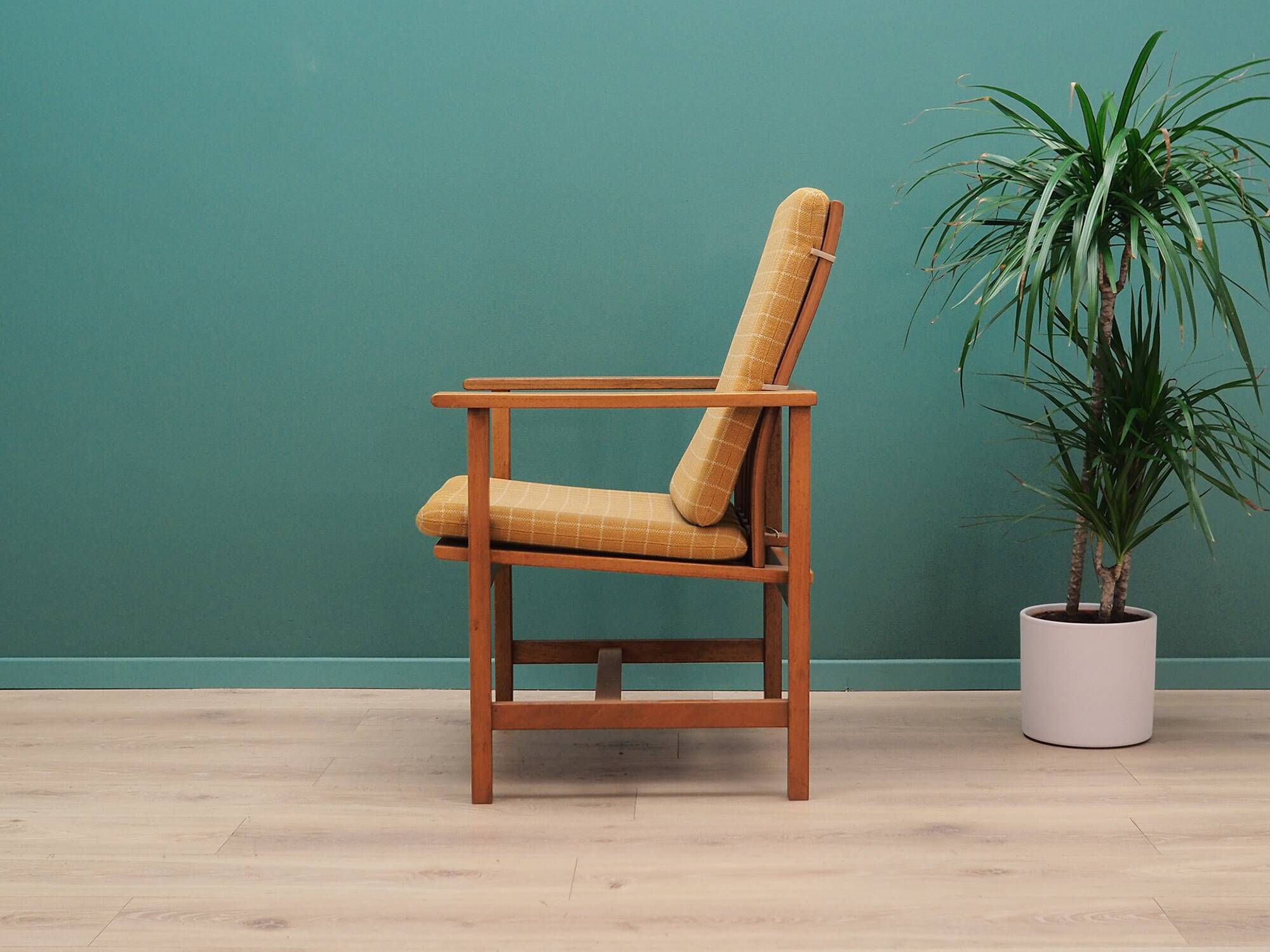 Yellow armchair, Danish design, 1970s, designer: Børge Mogensen