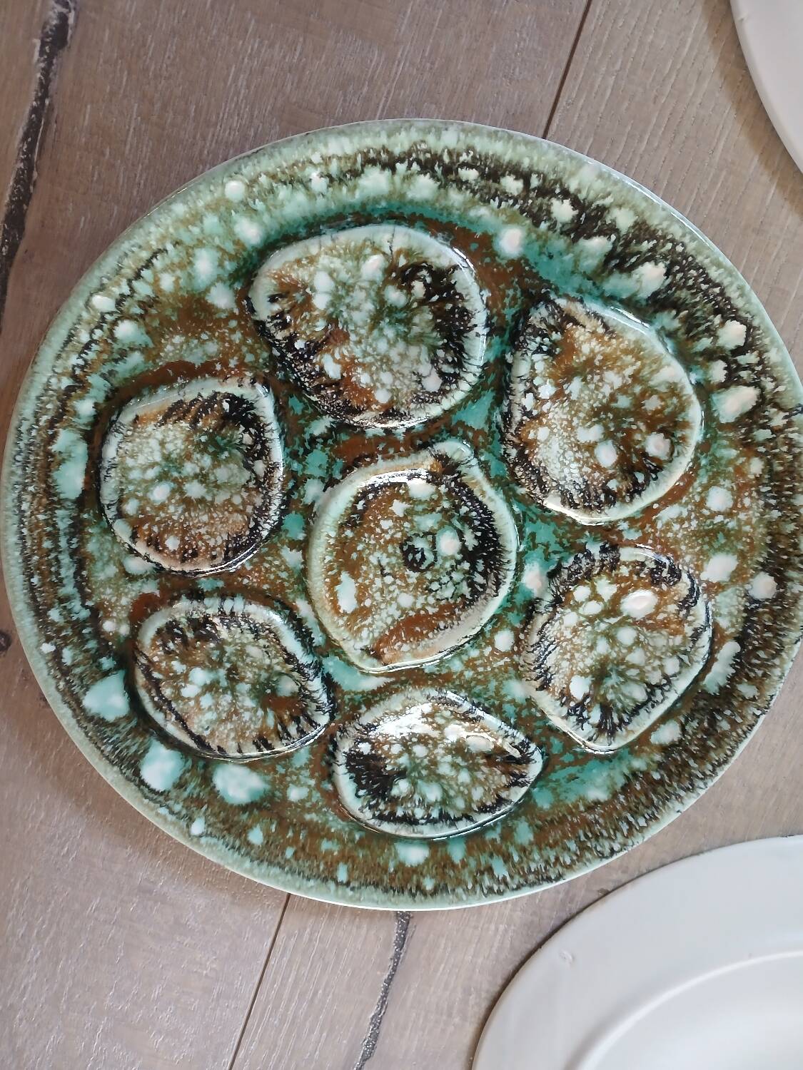 5 old Niderviller oyster plates