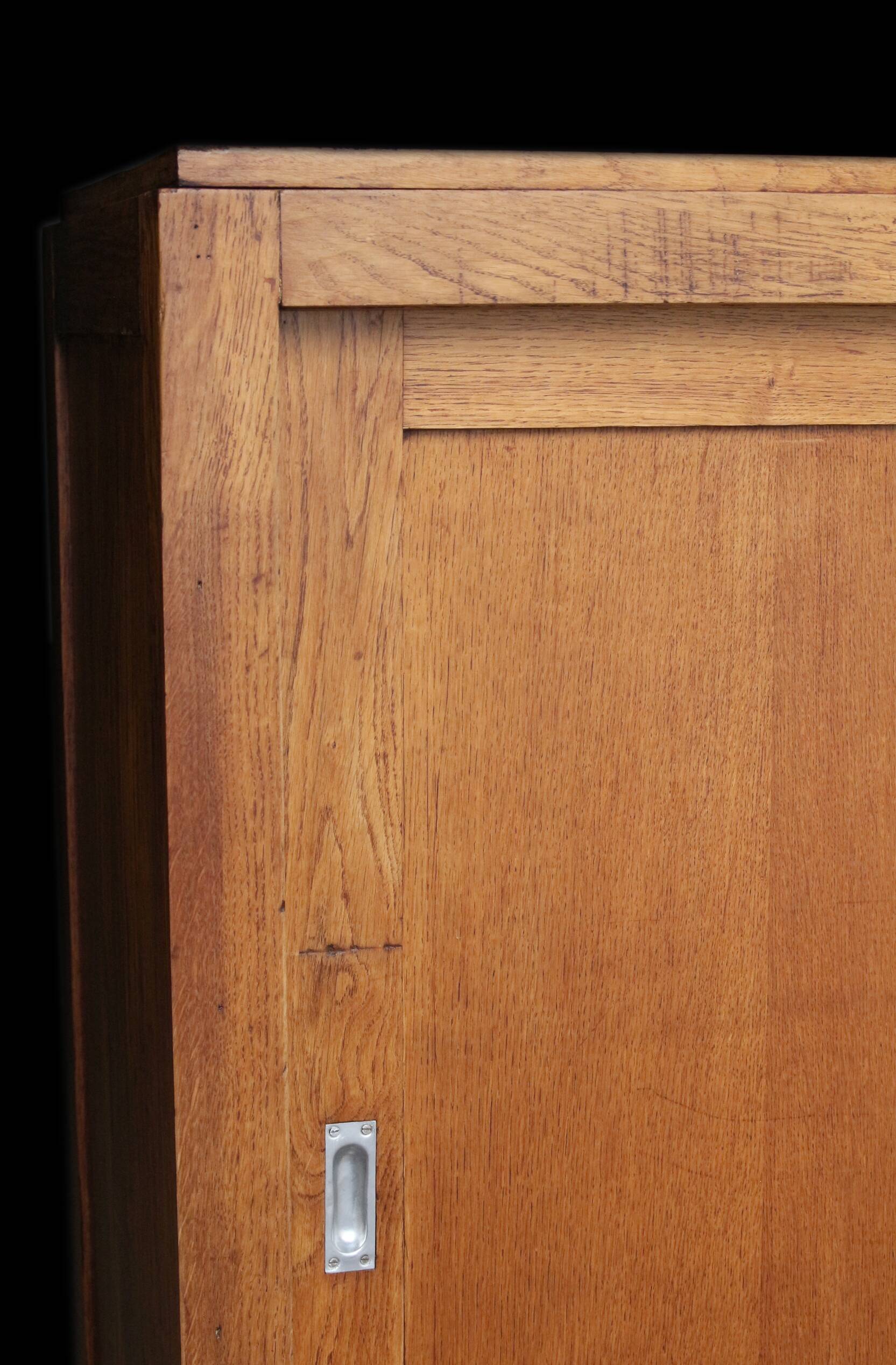 1940s/50s oak administrative furniture module.