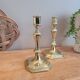 Pair of brass candle holders 03