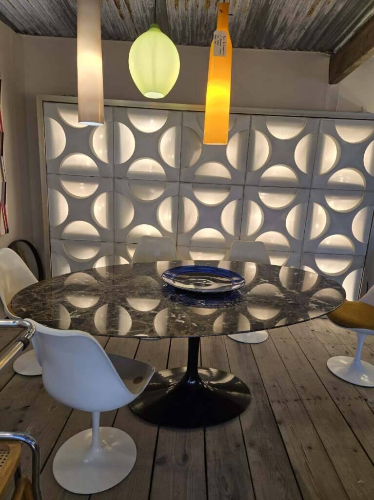 Decorative light panels. Oyster light by Rolf Krüger, 1960s, Set of 15