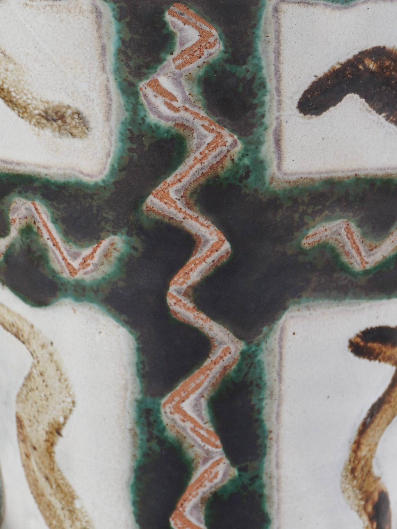 Ceramic vase with handles by Robert Picault, France, circa 1960.