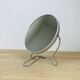 Miroir barbier rond double face, grossissant