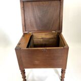 Wooden entrance chest stool