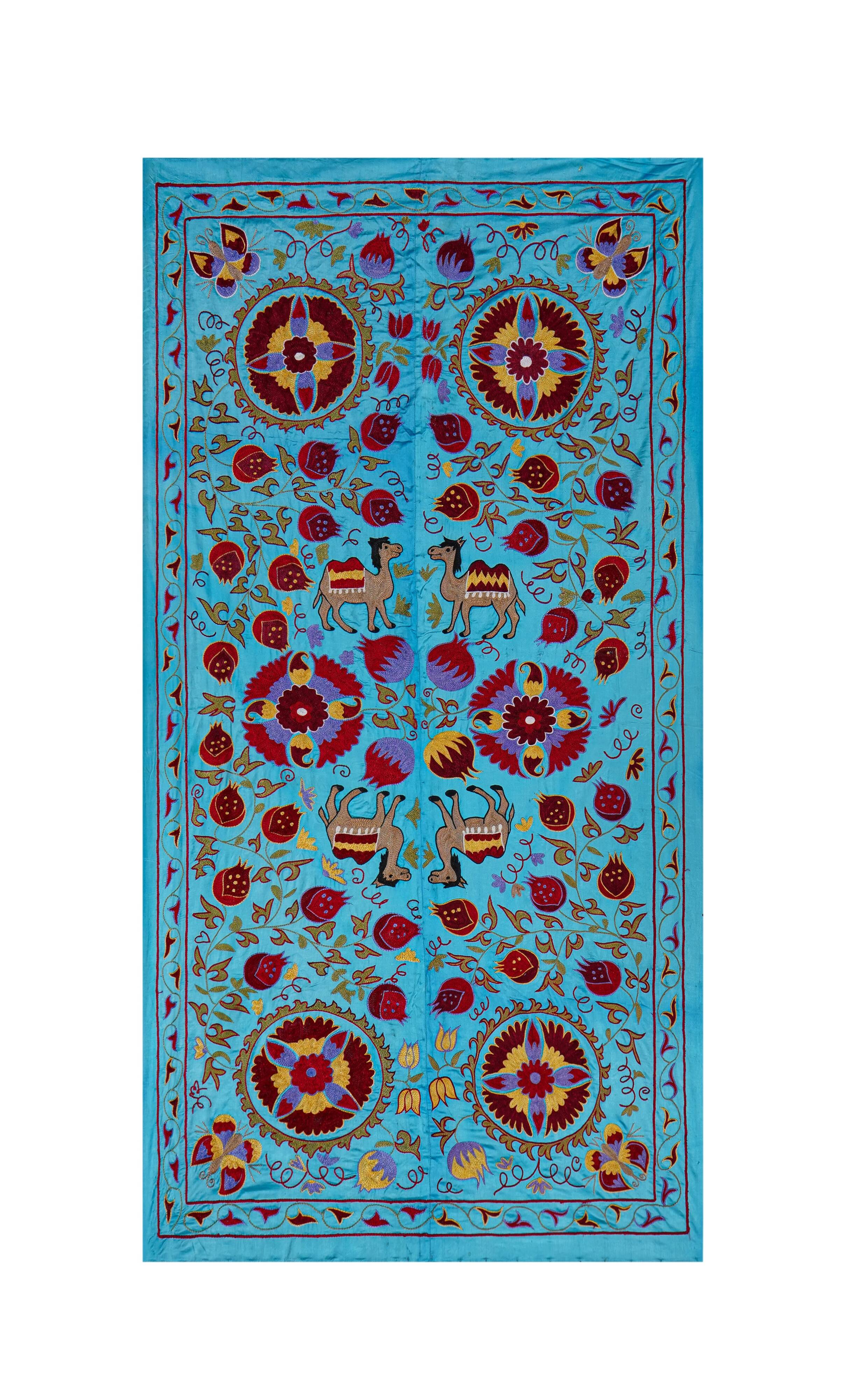 Hand-knotted rug, vintage Turkish rug 103x188 cm