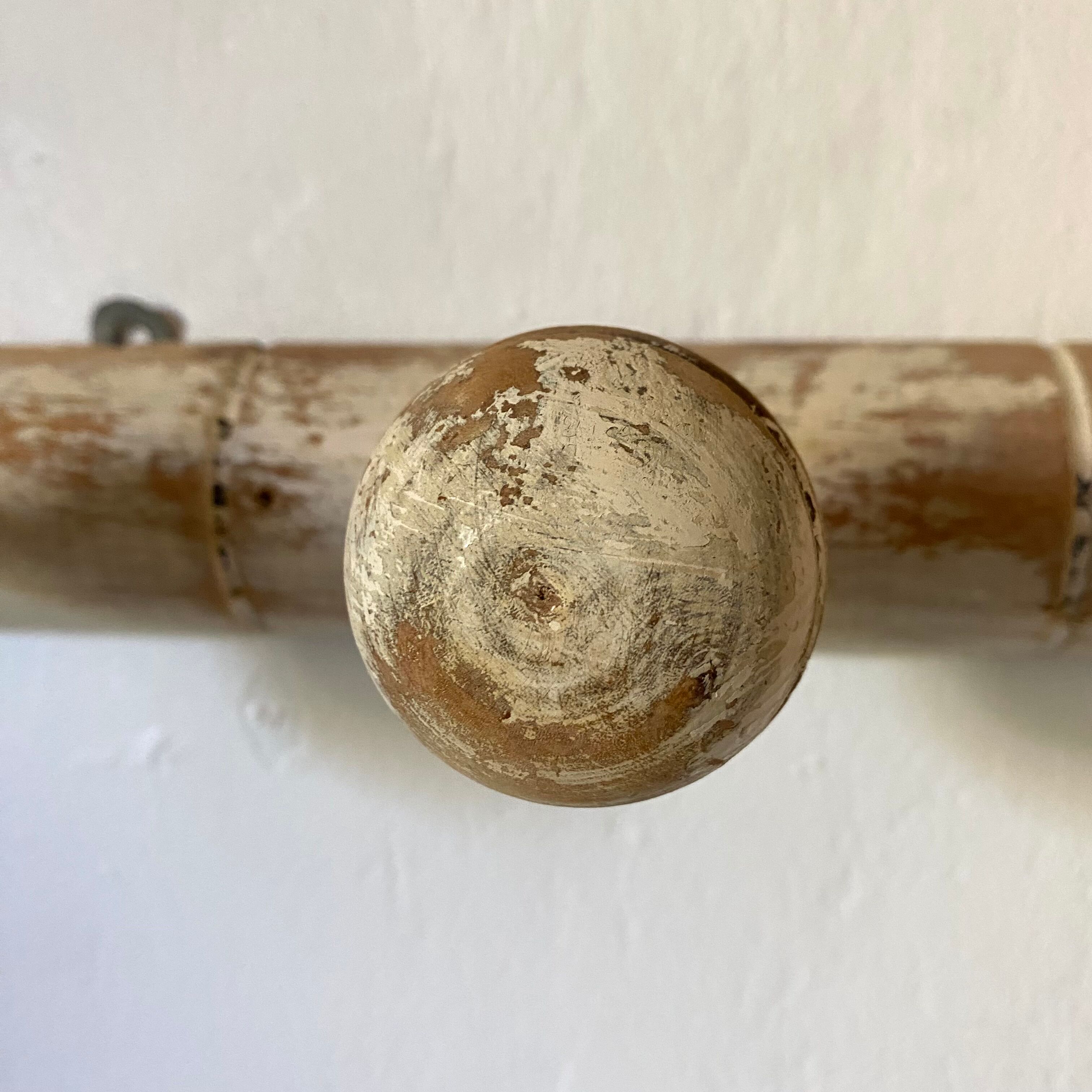 Old coat rack with 5 hooks