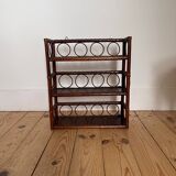Vintage rattan shelf