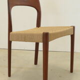 Set of 4 papercord dining chairs 'Logster' - Arne Hovmand Olsen