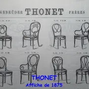 Thonet Chair No. 20 OMEGA circa 1870, original condition Bentwood