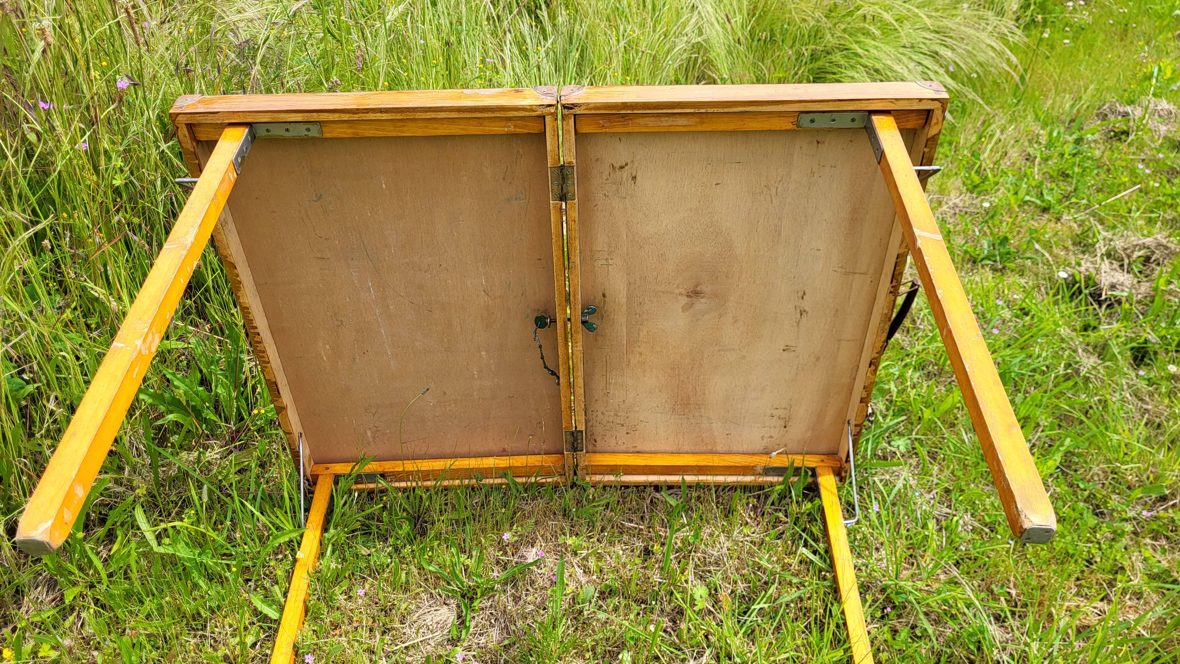 Vintage 1950's picnic table & chair