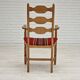 1960s, Danish design, armchair, oak wood, furniture wool.