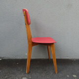 old vintage red chair