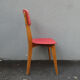 old vintage red chair