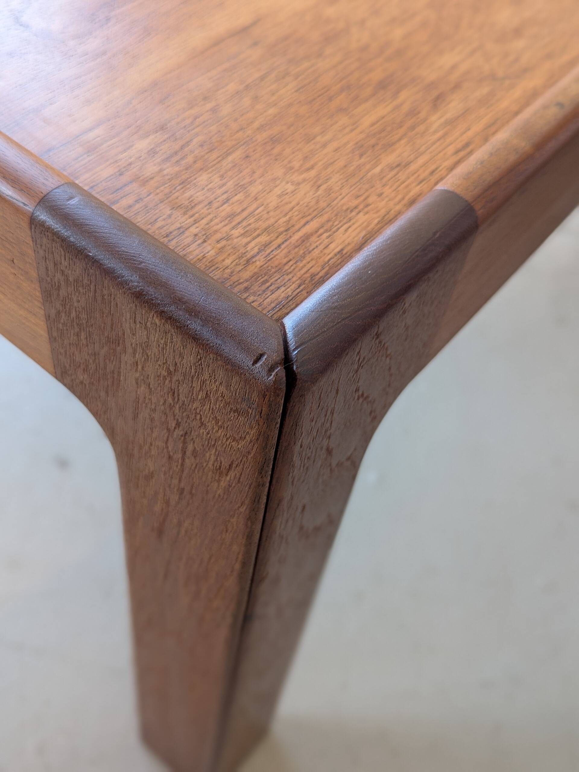 Square teak coffee table by Illum Wikkelso for N.Eilersen