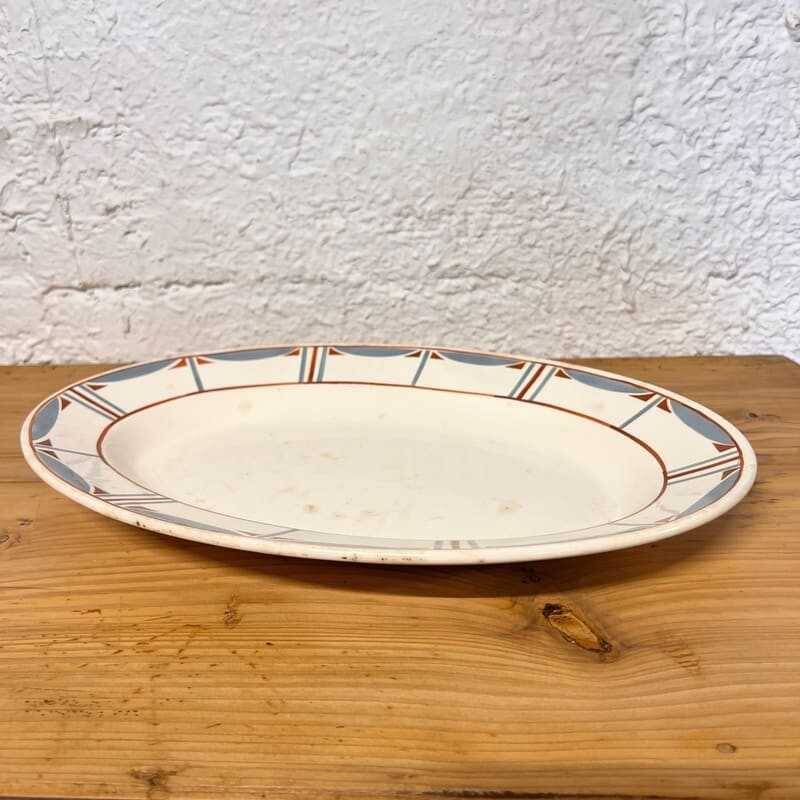 Longwy oval platter, model 729