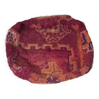 Handmade bohemian Berber pouf 60 X 60 X 25 CM