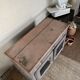 Rustic buffet with a patina