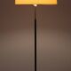 Classic Green Leather rapt floor lamp with shade 1950s France