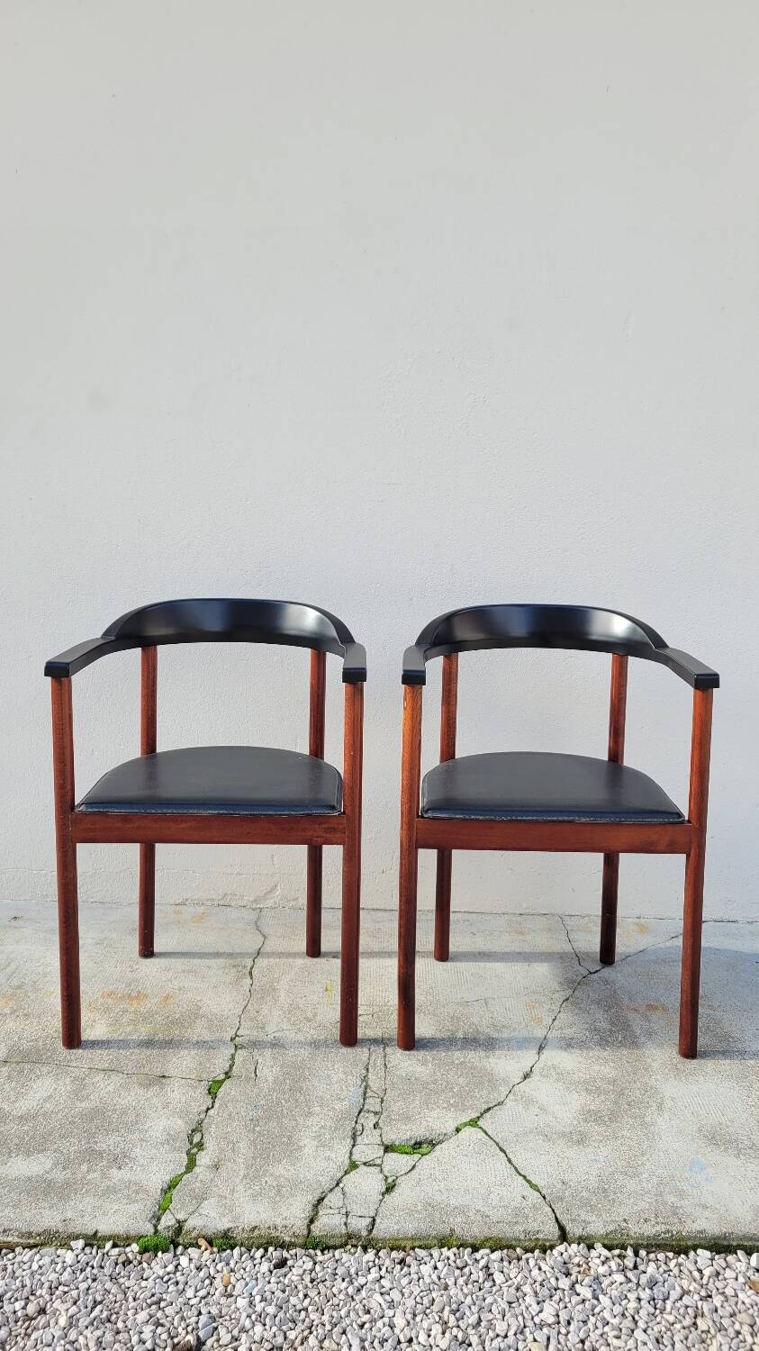 Pair of Scandinavian designer armchairs - 1970s
