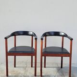Pair of Scandinavian designer armchairs - 1970s