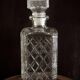 Whiskey decanter with cut sides