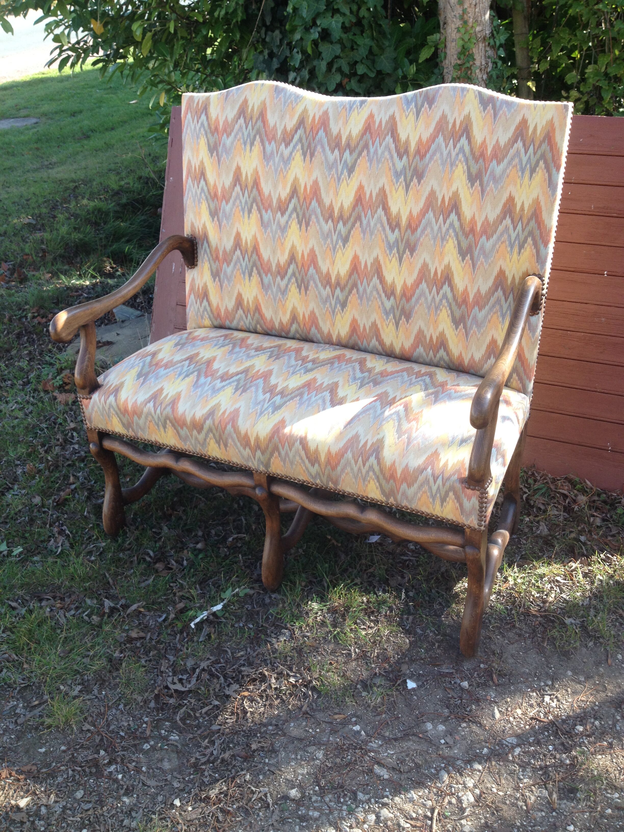 Seat style Louis XIII