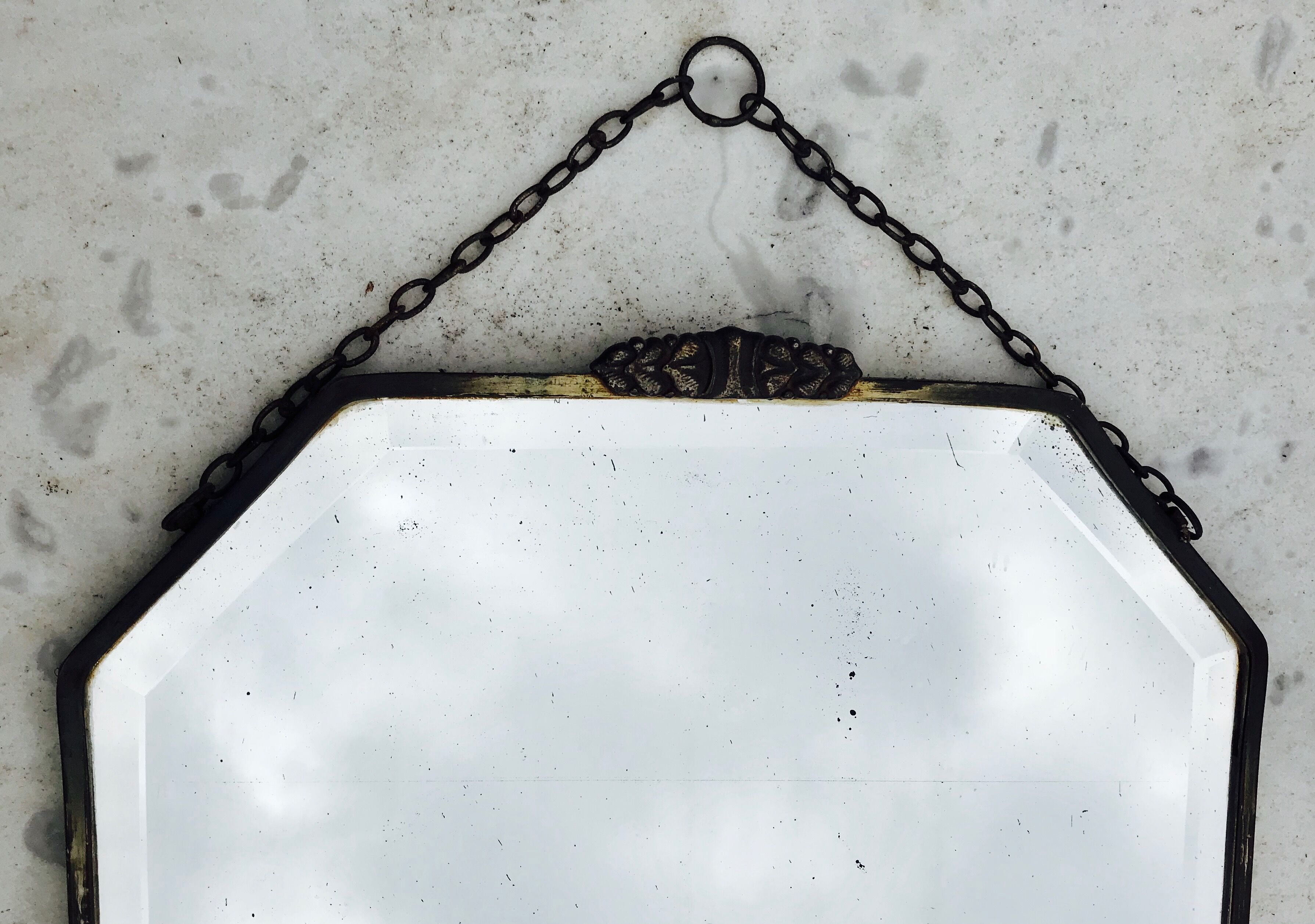 Mirror frame in copper 30x30cm