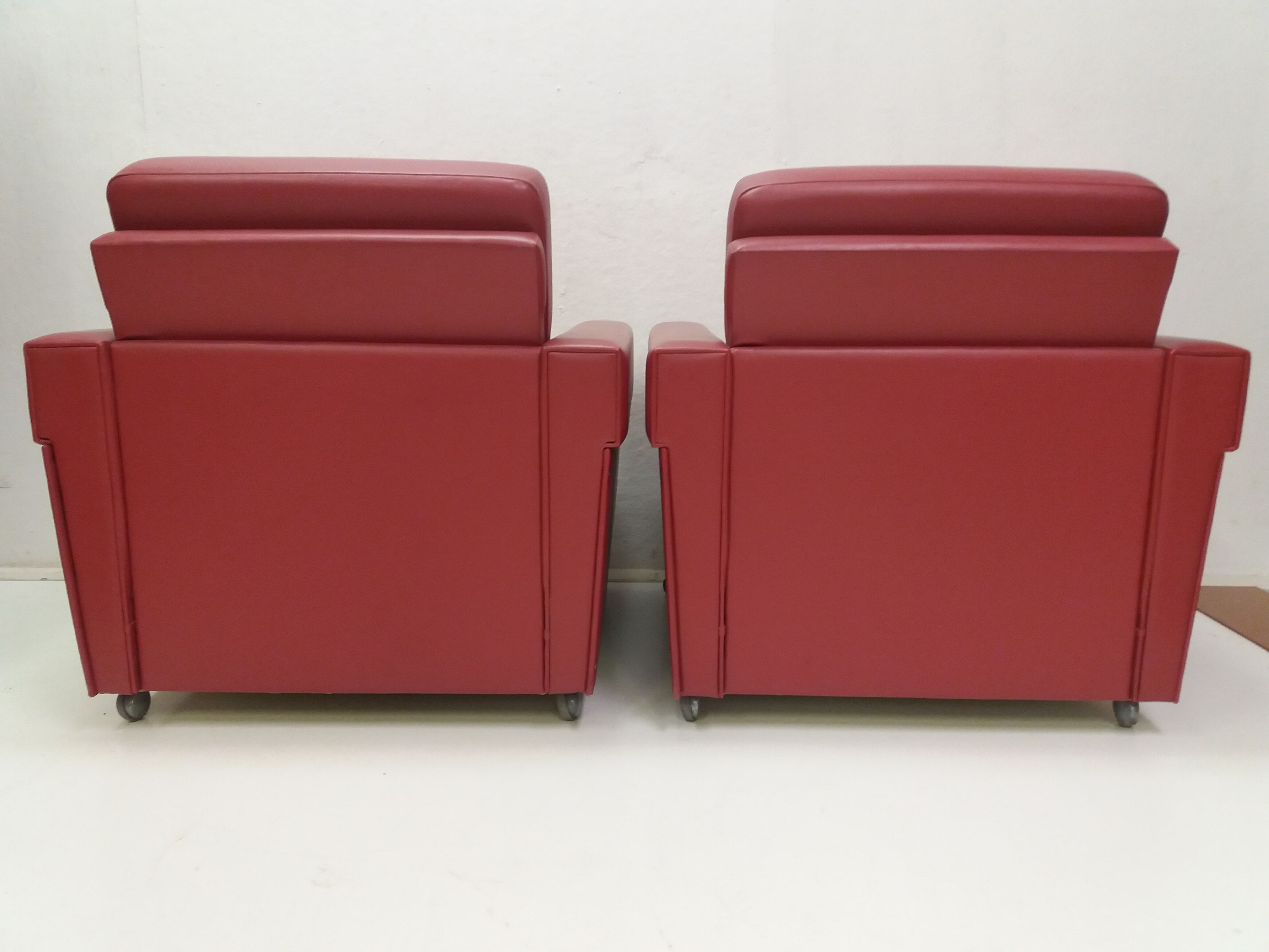 1970 Pair of Brussels style armchairs, Czechoslovakia