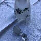 Glazed frosted glass decanter with thoughts