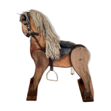 Old horse made of carousel wood
