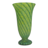 Glass paste vase / vintage